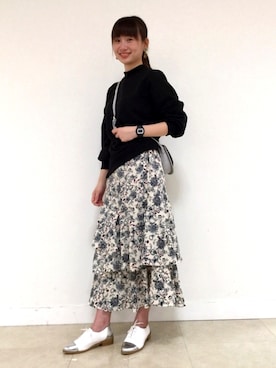 「KBF+（ケービーエフプラス）のアイテム」を使った、ORientalTRaffic  溝口店さん（レディース・155cm）の春コーディネート