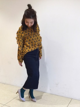 「AS KNOW AS PINKY（アズノゥアズピンキー）のアイテム（トップス）」を使った、ORientalTRaffic  溝口店さん（レディース・155cm）の春コーディネート