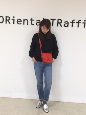 「タッセルシューズ」｜ORientalTRaffic  溝口店さん（レディース・155cm）の春コーディネート