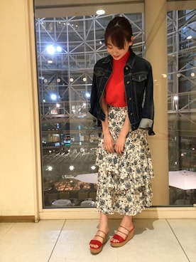 「KBF+（ケービーエフプラス）のアイテム」を使った、ORientalTRaffic  溝口店さん（レディース・155cm）の春コーディネート