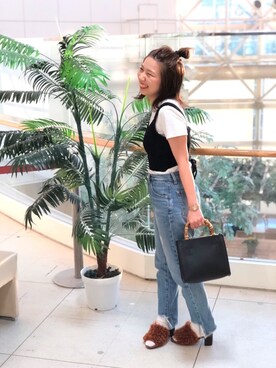 「ソックス×サンダル」｜ORientalTRaffic  溝口店さん（レディース・155cm）の夏コーディネート