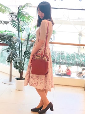 Snidel スナイデル の チューリッププリントニットコンビワンピース ワンピース ドレス Wear