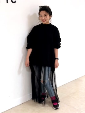 「アイテム（ソックス/靴下、ピンク系）」を使った、ORientalTRaffic  溝口店さん（レディース・155cm）の秋コーディネート