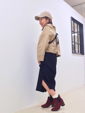 「newhattan（ニューハッタン）のアイテム（キャップ）」を使った、ORientalTRaffic  溝口店さん（レディース・155cm）の秋コーディネート