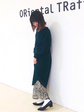 「GU（ジーユー）のアイテム（ワンピース/ドレス）」を使った、ORientalTRaffic  溝口店さん（レディース・155cm）の秋コーディネート
