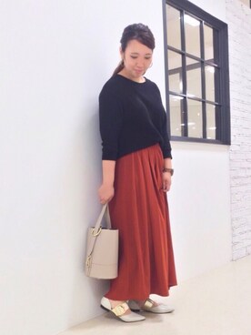 「しまむら（シマムラ）のアイテム（パンツ）」を使った、ORientalTRaffic  溝口店さん（レディース・155cm）の秋コーディネート