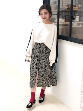 「スエット」｜「アイテム（パンプス）」を使った、ORientalTRaffic  溝口店さん（レディース・155cm）の秋コーディネート