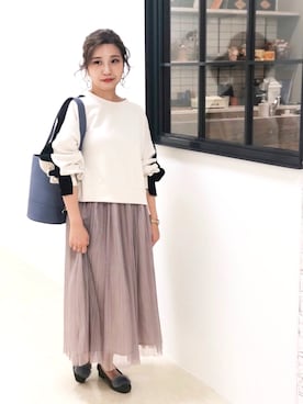 「スエット」｜「アイテム（パンプス）」を使った、ORientalTRaffic  溝口店さん（レディース・155cm）の秋コーディネート