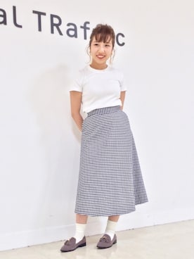 「アイテム（ドレスシューズ、グレー系）」を使った、ORientalTRaffic  溝口店さん（レディース・155cm）の秋コーディネート