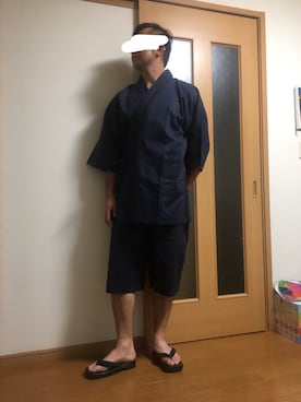 「祭り」｜「アイテム（ジャケット/アウター）」を使った、ふっさんさん（メンズ・174cm）の夏コーディネート