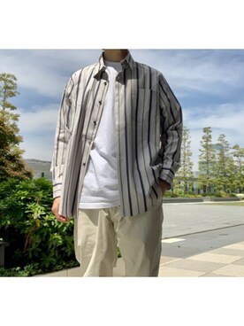 ROYAL FLASH GINZA SIX｜OKKI使用「RAWLIFE（JIRO/ジロウ/SHIRTS）」的時尚穿搭