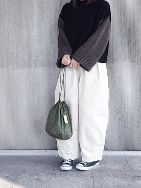 「MILITARY（ミリタリー）のアイテム」を使った、ryo___kaさん（レディース・167cm）の冬コーディネート