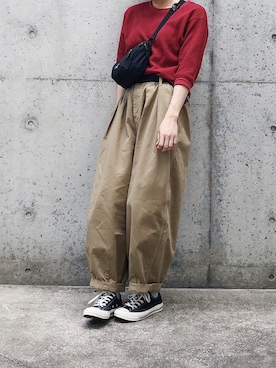 「アイテム（ボディバッグ/ウエストポーチ）」を使った、ryo___kaさん（レディース・167cm）の夏コーディネート