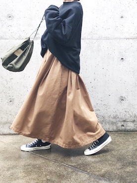 「JOURNAL STANDARD（ジャーナルスタンダード）の【GOOD GRIEF/グッド・グリーフ】クルーネックスウェット（スウェット）」を使った、ryo___kaさん（レディース・167cm）の秋コーディネート
