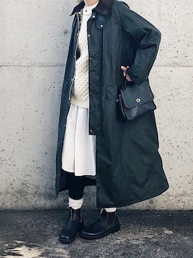 「オールドコーチ」｜「アイテム（その他アウター）」を使った、ryo___kaさん（レディース・167cm）の冬コーディネート