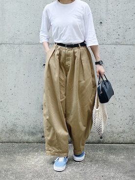 「アイテム（エコバッグ/サブバッグ）」を使った、ryo___kaさん（レディース・167cm）の夏コーディネート