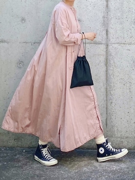シャツワンピースを使った コンバース ハイカット の人気ファッションコーディネート Wear