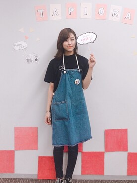 「エプロン」｜shizuka.さん（レディース・168cm・20代）の秋コーディネート