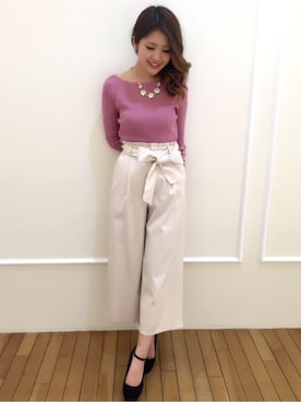 「BE RADIANCE（ビーラディエンス）のアイテム」を使った、BE RADIANCE_OFFICIALさん（レディース・164cm）の春コーディネート