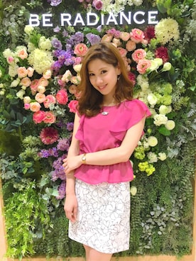 「BE RADIANCE（ビーラディエンス）のアイテム」を使った、BE RADIANCE_OFFICIALさん（レディース・158cm）の夏コーディネート
