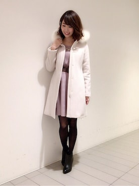 「BE RADIANCE（ビーラディエンス）のアイテム（セットアップ）」を使った、BE RADIANCE_OFFICIALさん（レディース・158cm）の冬コーディネート