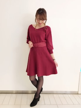 「BE RADIANCE（ビーラディエンス）のアイテム（セットアップ）」を使った、BE RADIANCE_OFFICIALさん（レディース・158cm）の冬コーディネート