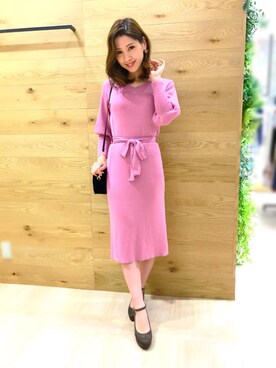 「BE RADIANCE（ビーラディエンス）のアイテム（セットアップ）」を使った、BE RADIANCE_OFFICIALさん（レディース・158cm）の冬コーディネート
