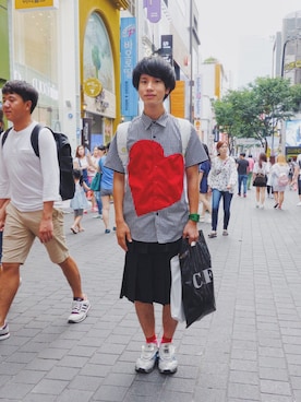 いずっちさん（メンズ・165cm）の夏コーディネート