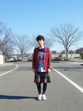 「良いお年を」｜いずっちさん（メンズ・165cm）の冬コーディネート