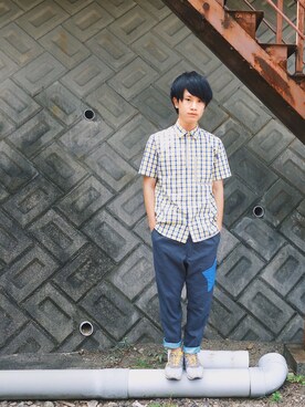 いずっちさん（メンズ・165cm）の夏コーディネート