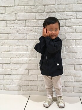 「ARCH & LINE（アーチアンドライン）のアイテム（ジャケット/アウター）」を使った、あさひさん（キッズ・90cm）の春コーディネート