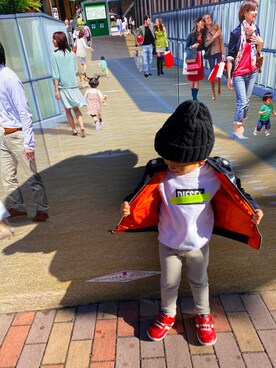 「2020年初コーデ」｜あさひさん（キッズ・100cm）の冬コーディネート