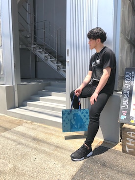 「栄」｜手嶋さん（メンズ・180cm）の春コーディネート