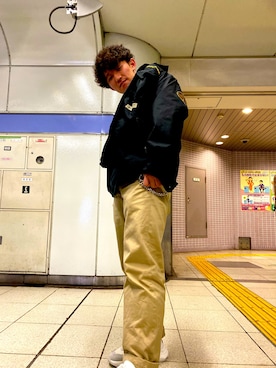 「栄」｜手嶋さん（メンズ・270cm）の秋コーディネート