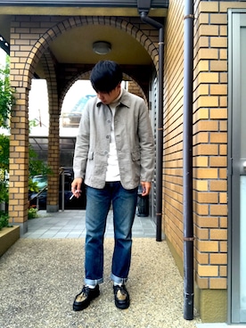 「Paraboot」｜「アイテム（ミリタリージャケット）」を使った、ラー油　さん（メンズ・164cm）の秋コーディネート