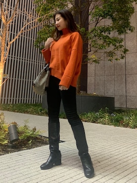 「LILY BROWN（リリーブラウン）のアイテム（ブーティ）」を使った、yuyutwiさん（レディース・160cm）の夏コーディネート