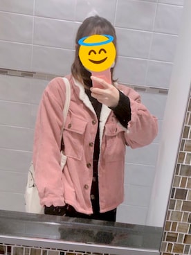 「DHOLIC（ディーホリック）のアイテム（その他アウター）」を使った、あぷこ🍎さん（レディース・160cm）の秋コーディネート