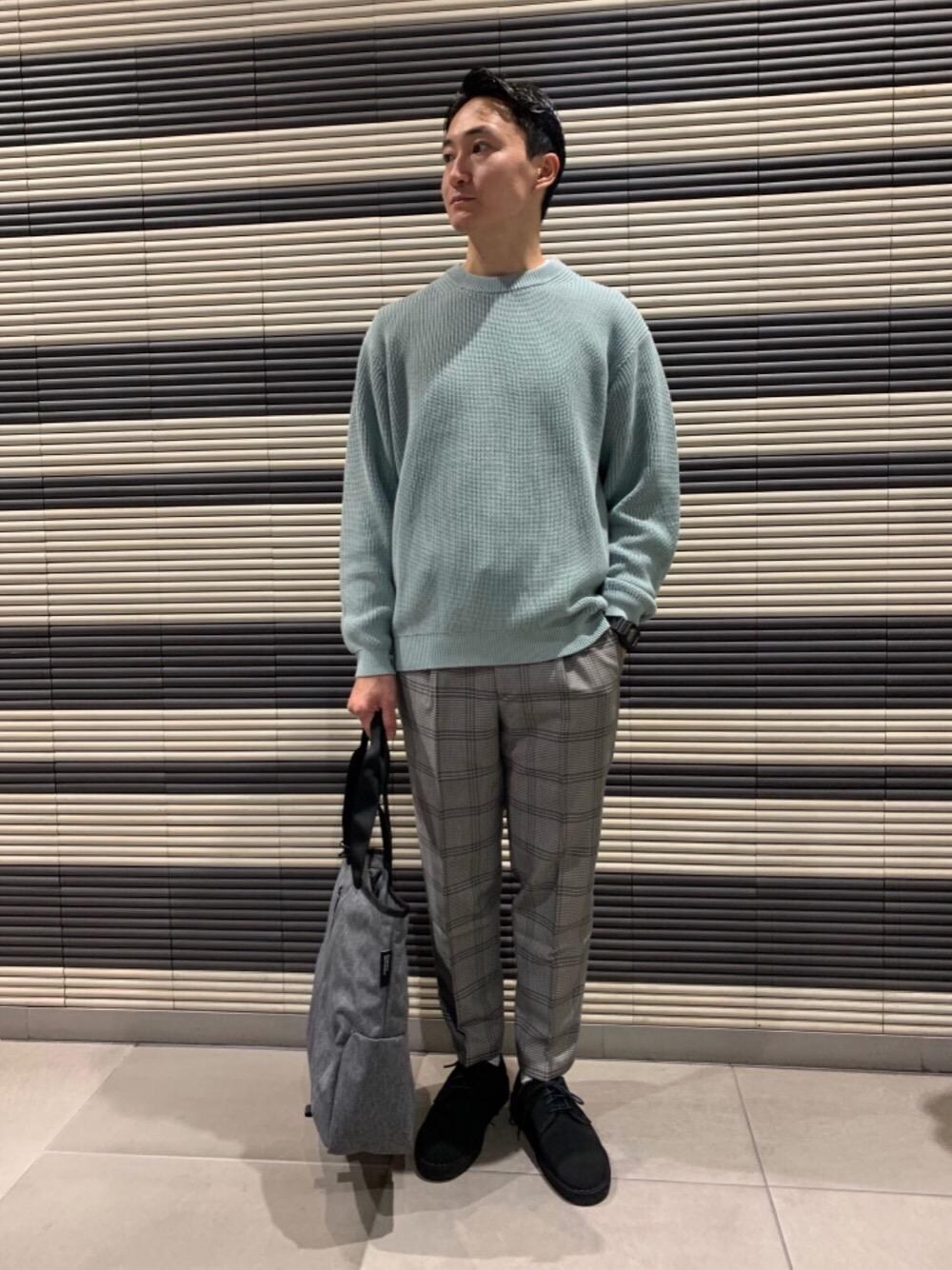 「EXCLUTIVE ITEM STYLE」｜「Clarksの＜Clarks（クラークス）＞【別注】 ロンドン✝（その他シューズ、ブラック系）」を使った、小林 心さん（メンズ・173cm）の秋コーディネートの1枚目の写真