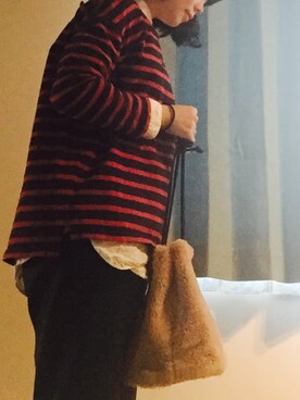 「お正月」｜「アイテム（スラックス）」を使った、やよひさん（レディース・154cm）の冬コーディネート