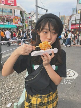 「one after another NICE CLAUP（ワンアフターアナザーナイスクラップ）のアイテム（ハンチング/ベレー帽）」を使った、ういさん（レディース・161cm）の秋コーディネート