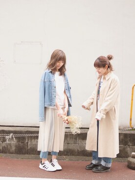 「KENZO」｜「アイテム（ワンピース/ドレス）」を使った、るさん（レディース・157cm）の春コーディネート