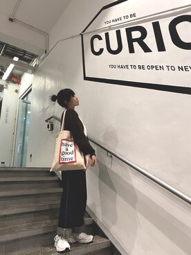 「GU（ジーユー）のアイテム（ダッフルコート）」を使った、twnyooさん（レディース・154cm）の春コーディネート