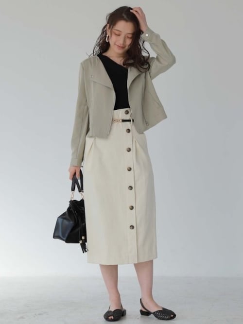 ミスティウーマン事業部mystywoman Officialさんのブルゾンを使ったコーディネート Zozotown