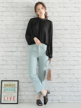 「とろみシャツ」｜mystywoman_officialさん（レディース・164cm）の春コーディネート