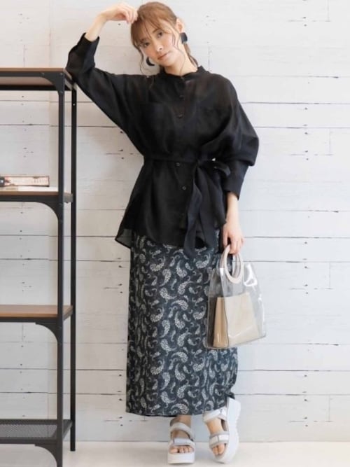 Mystywoman Official ミスティウーマン事業部 Mysty Womanのシャツ ブラウスを使ったコーディネート Wear