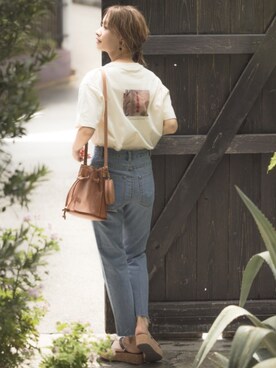 「アイテム（イヤリング、ブラウン系）」を使った、mystywoman_officialさん（レディース・164cm）の春コーディネート