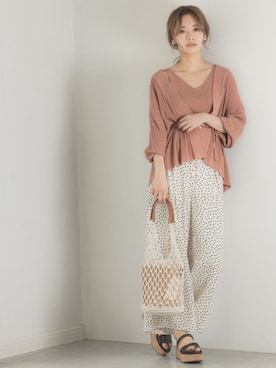 「ピンクベージュ」｜mystywoman_officialさん（レディース・166cm）の夏コーディネート