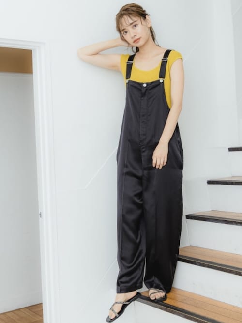 Mystywoman Official ミスティウーマン事業部 Mysty Womanのサロペット オーバーオールを使ったコーディネート Wear
