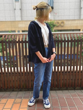 「AVIREX（アヴィレックス）のアイテム」を使った、OSWさん（レディース・160cm・10代）の夏コーディネート
