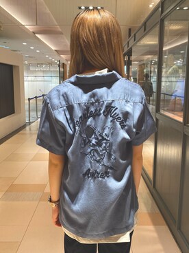 「AVIREX（アヴィレックス）のアイテム」を使った、OSWさん（レディース・160cm・10代）の春コーディネート
